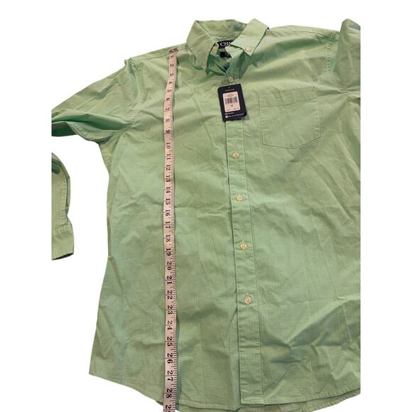Lot of 3 Izod/Chaps New Long Sleeve Button Down Medium Shirt Blue Green - Picture 8 of 10